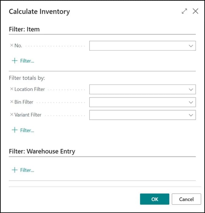 Physical Inventory Journal lines after Calculate Inventory