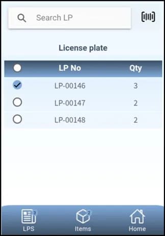Empty license plate record
