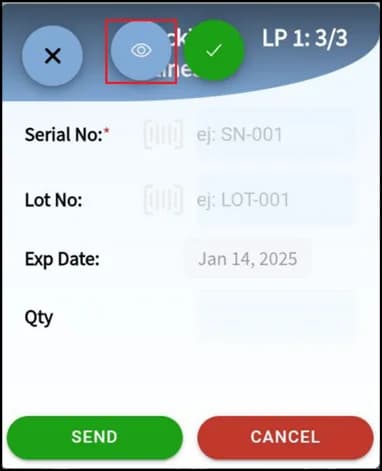 Serial number scanning for a serialized item on the license plate