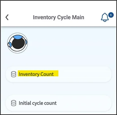 Inventory Count option