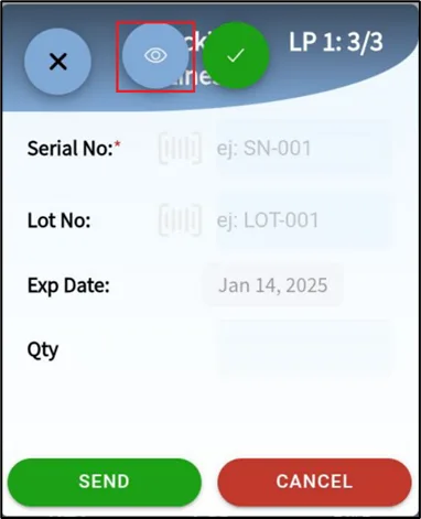 Serial number scanning for a serialized item on the license plate