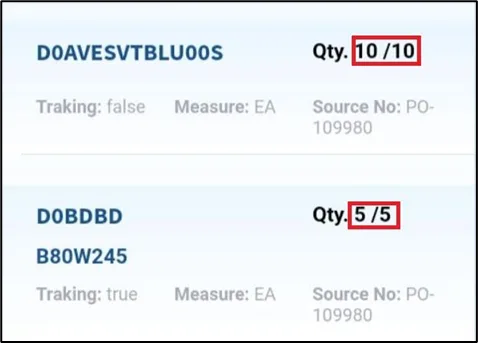 Confirmation that serial numbers were sent to Business Central